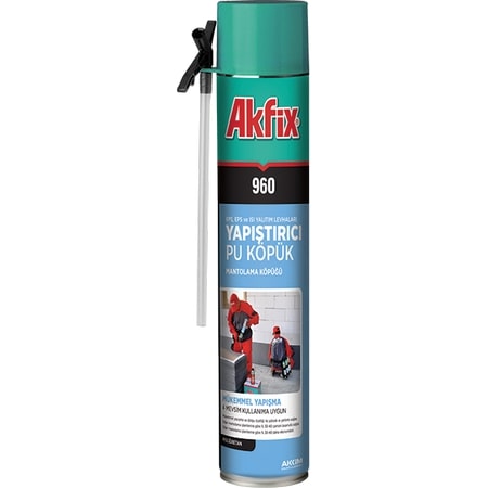 Akfix 960 Pipetli Poliüretan Mantolama Köpük 750 ml